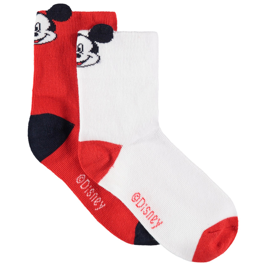 lote de 2 pares de calcetines  Mickey Disney  Additional lote de 2 pares de calcetines  Mickey Disney