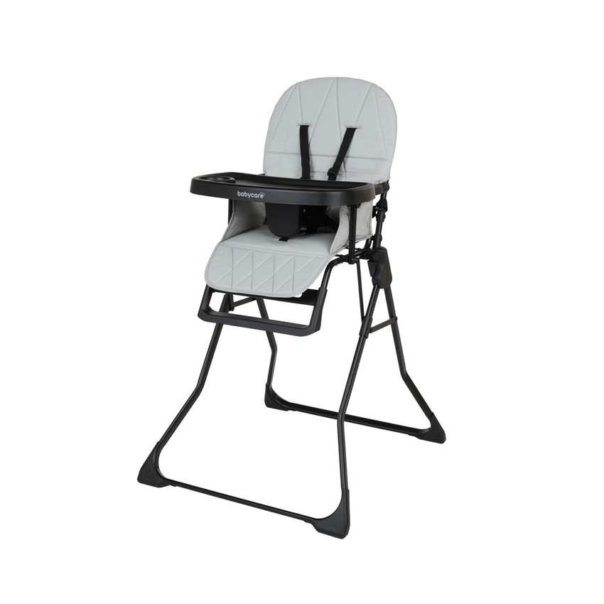 Silla alta fija y compacta Joséphine - Negra y Gris 