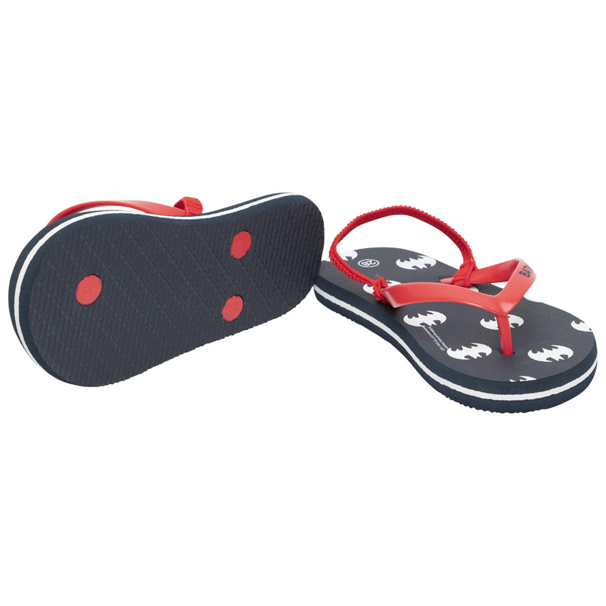 Tongs imprimé Batman Warner pour garçon avec lanière selon l'âge 