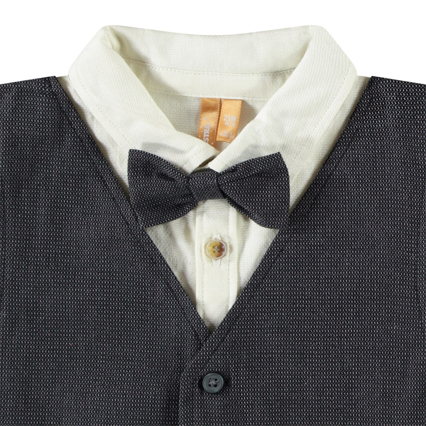 Conjunto de pantalón + camisa con pajarita para bebé niño 