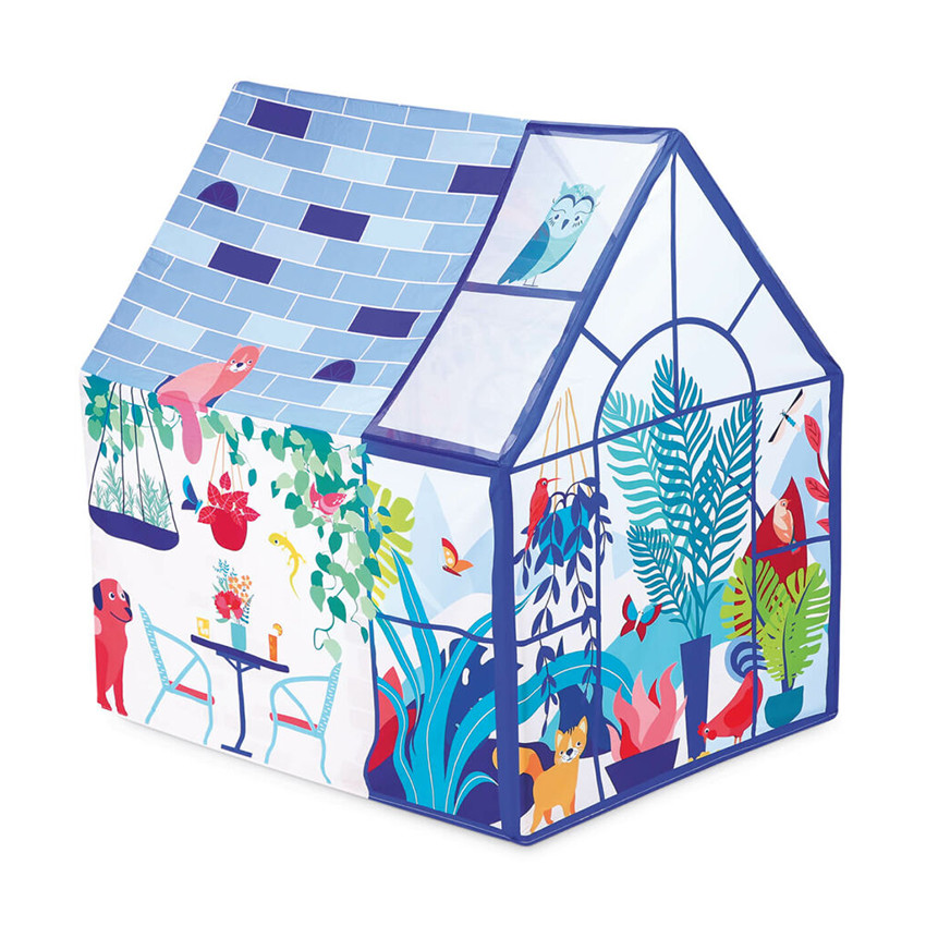 Tienda de campaña para interior con forma de casa 