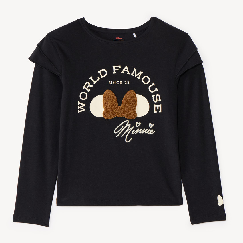 Camiseta de manga larga Minnie para niña 