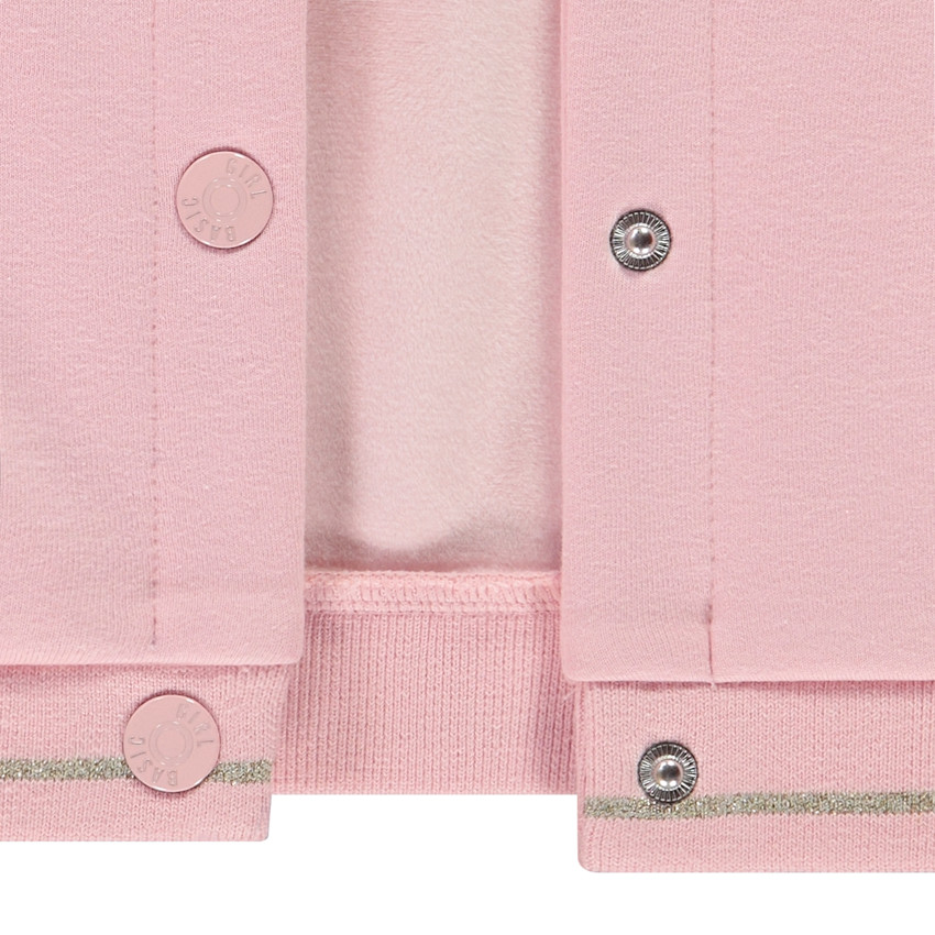 Chaqueta teddy de felpa sherpa con parche NY para niña 