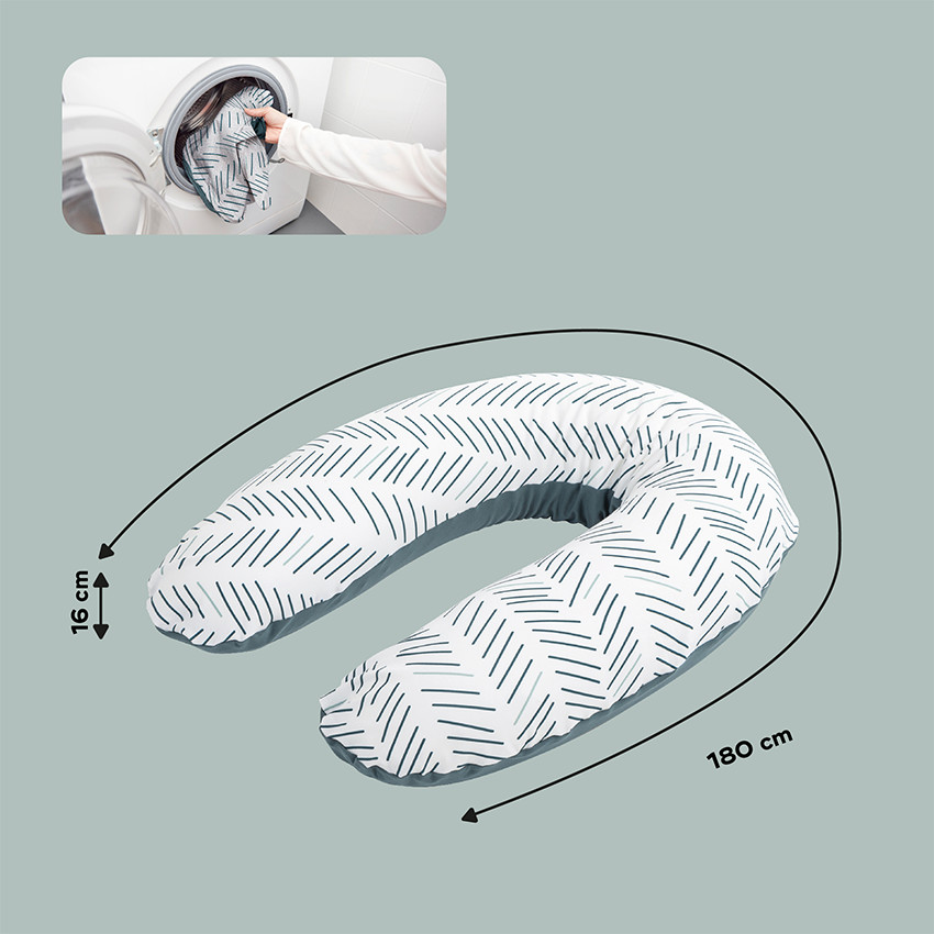 Cojín de lactancia Doomoo - Ethnic petrol 