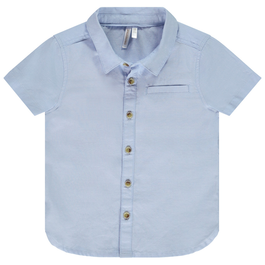 Camisa manga corta lisa para bebé niño  Additional Camisa manga corta lisa para bebé niño