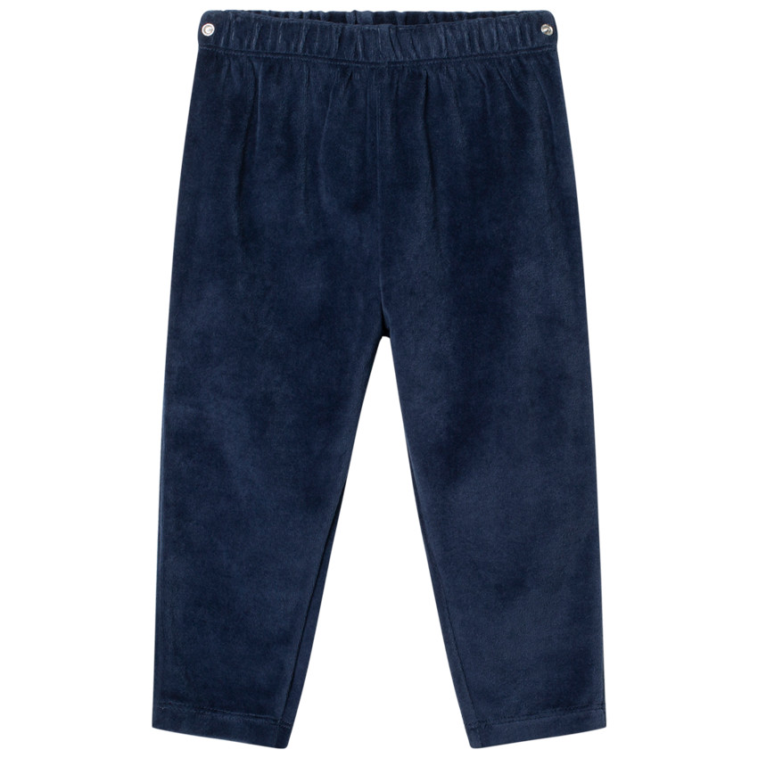 Pijama de terciopelo con mensaje estampado  