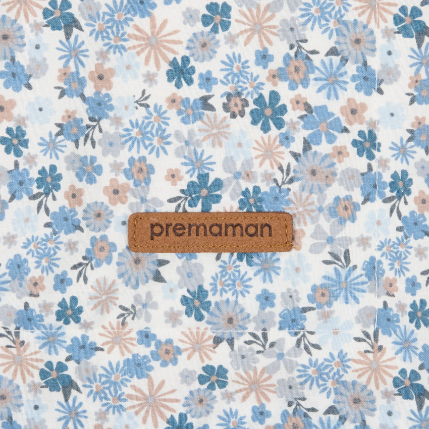 Cobertores de popelina y sherpa 80 x 80 cm - Flores Pequeñas 