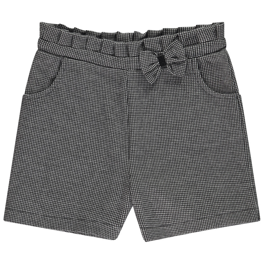 Short de milano a cuadros con lazo para niña  Additional Short de milano a cuadros con lazo para niña