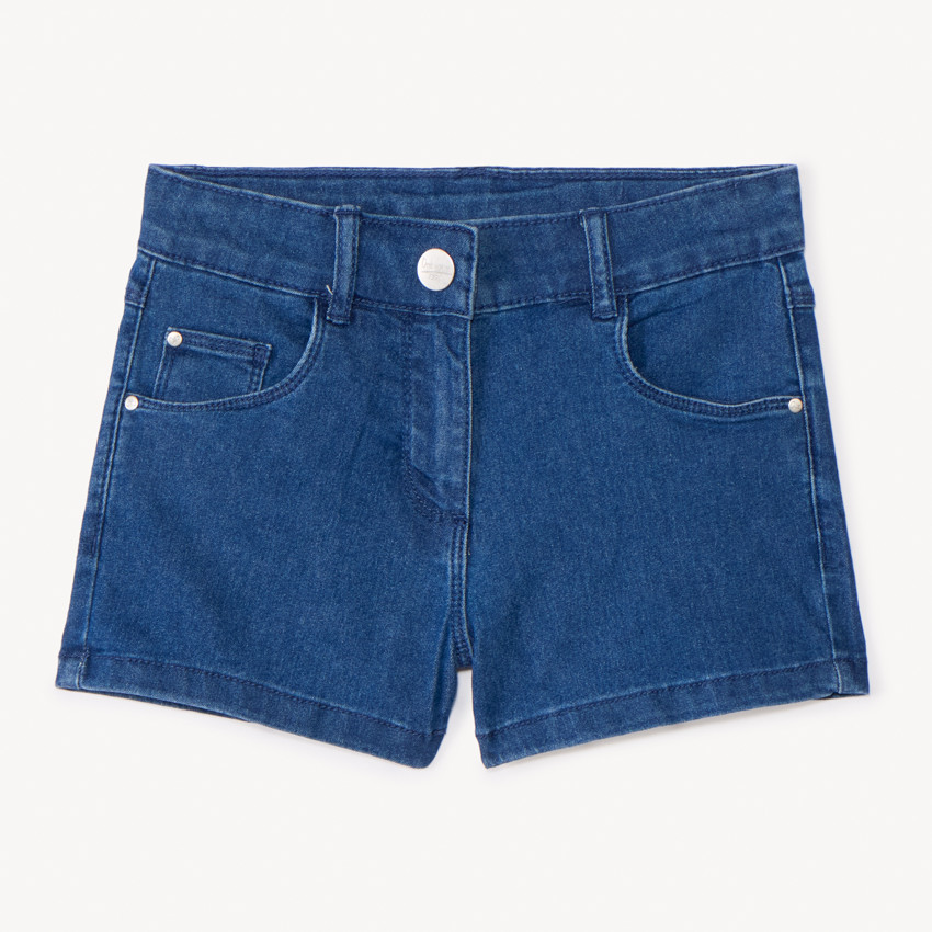 Short de vaqueros con bolsillos para niña 