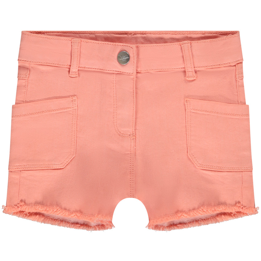 Short vaquero con acabado raw cut para niña 