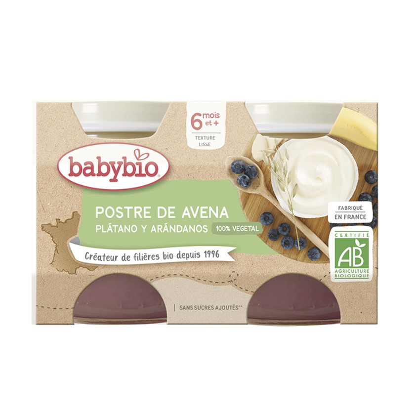 Babybio YOGUR Avena Plátano Arándanos  