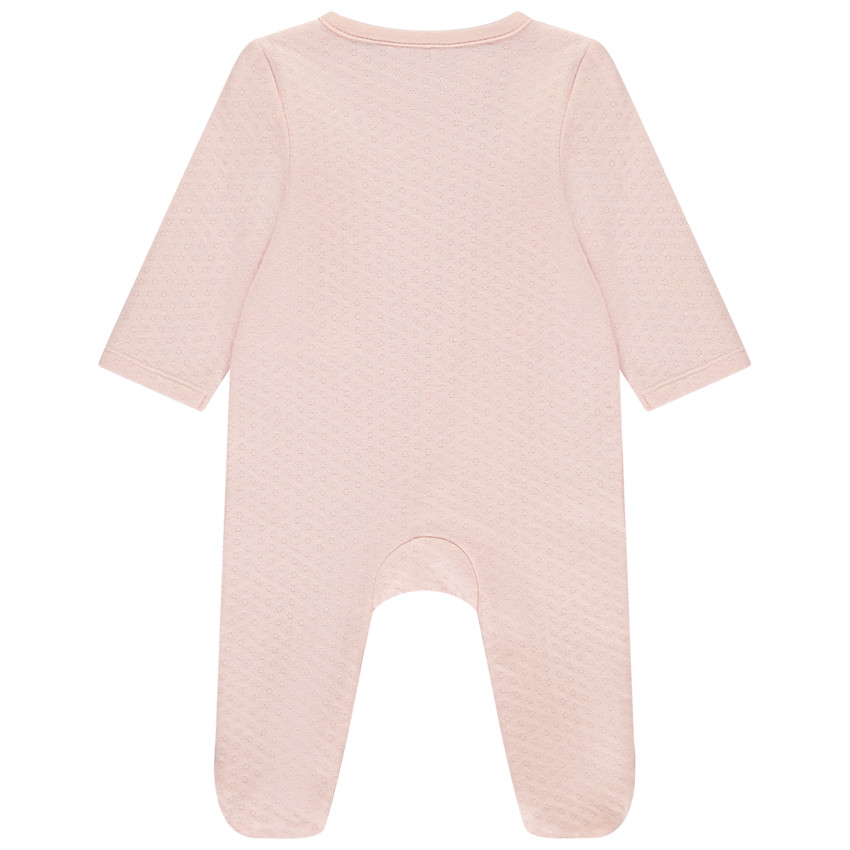 Pelele efecto acolchado con bordado de gato para bebé niña 