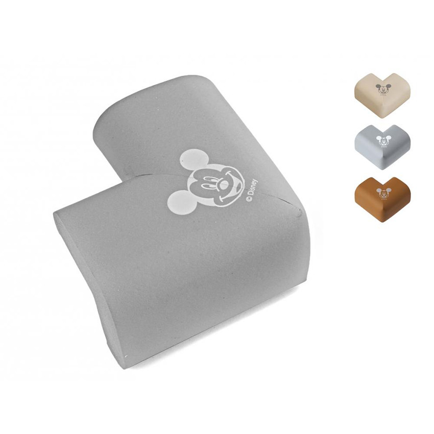 Lot de 4 protections d'angles Mickey - 7 x 7 x 4,5 cm 