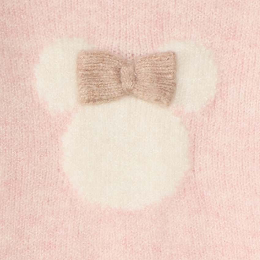 Robe de bébé fille en tricot rose Minnie Disney 