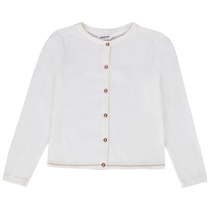 Chaleco de punto liso para niña 