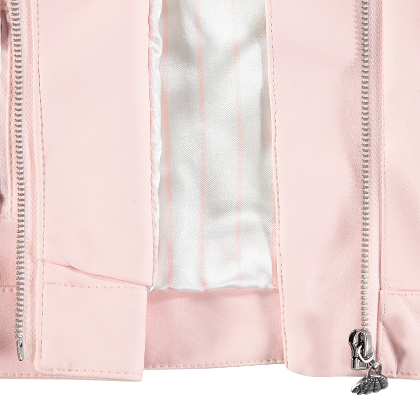 Chaqueta con efecto de cuero y bolsillos con cremallera  Additional Chaqueta con efecto de cuero y bolsillos con cremallera