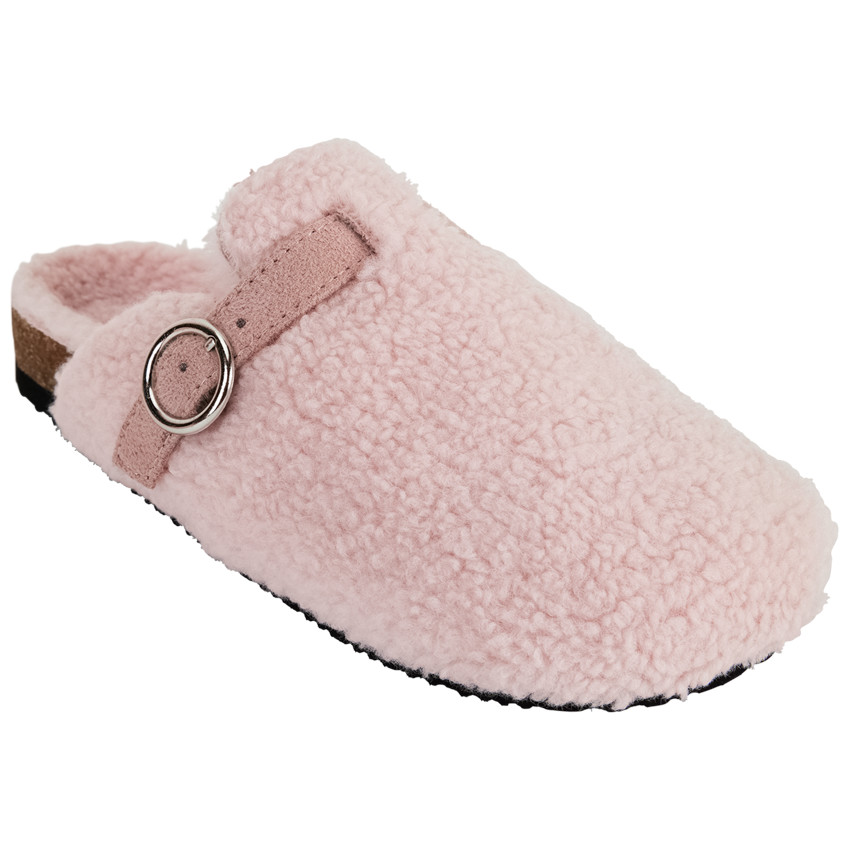 Pantuflas de peluche estilo sabot para niña 