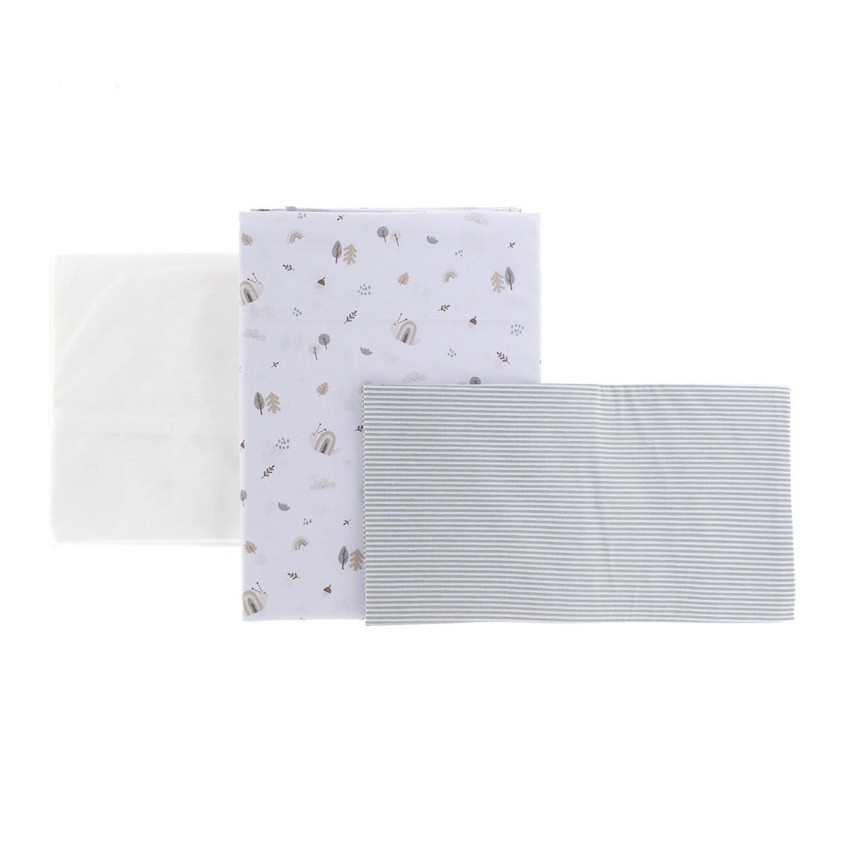 SABANA CUNA 3 PCS (CUNA 60) 100x165x1 CM GREENY VERDE 