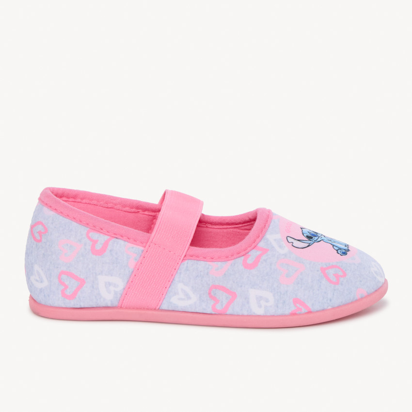Chaussons babies imprimé cœurs Stitch Disney pour fille 