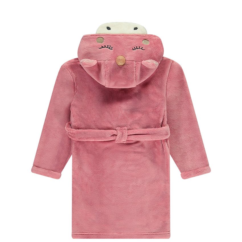 Bata de sherpa con capucha de unicornio para niña 