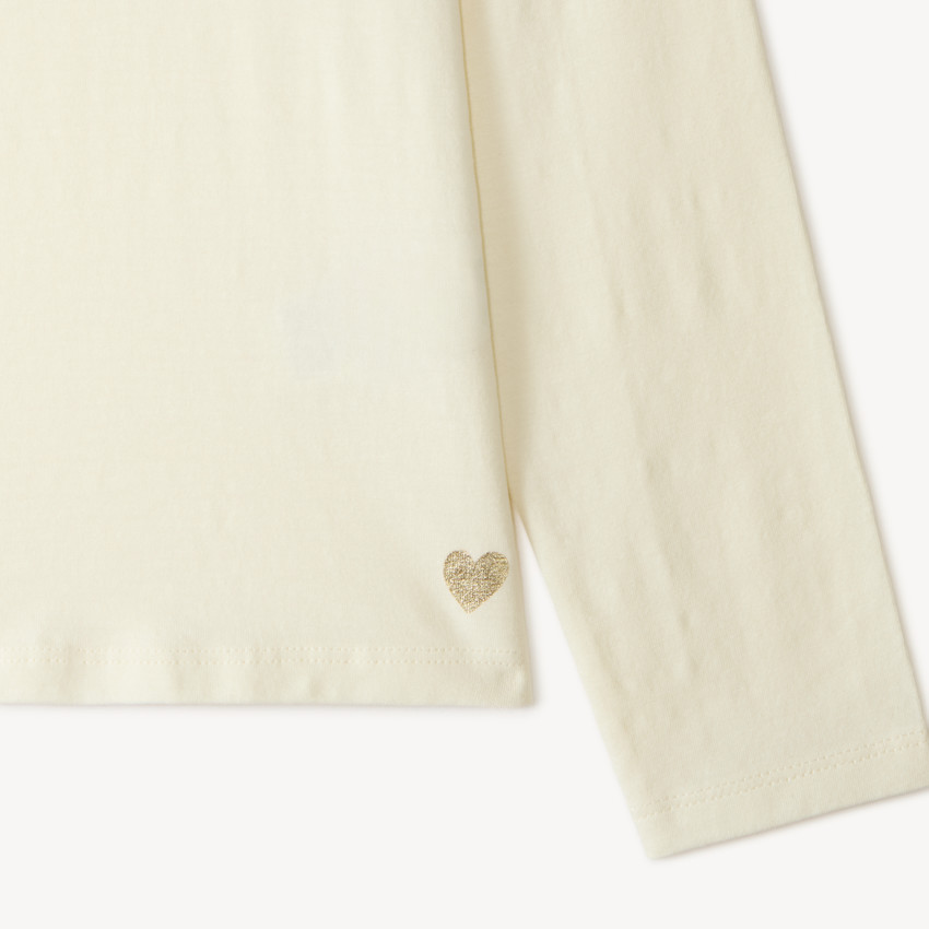 Lote de 3 camisetas de manga larga para niña lisas 