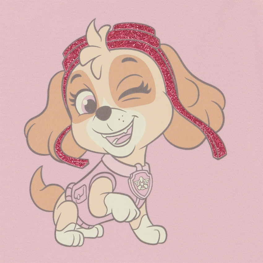 Pijama largo con purpurina Stella Patrulla Canina para niña 