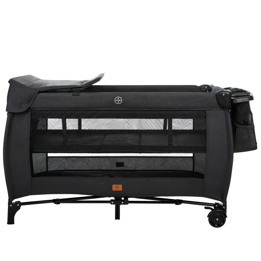 Cuna de viaje con accesorios Top All In negro 