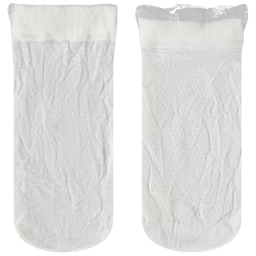 Pack de 2 pares de calcetines finos para niña 