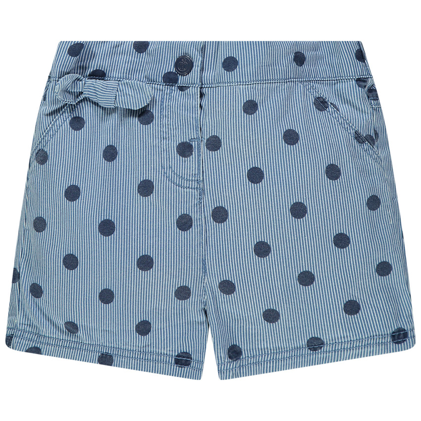 Short de rayas y lunares all-over 