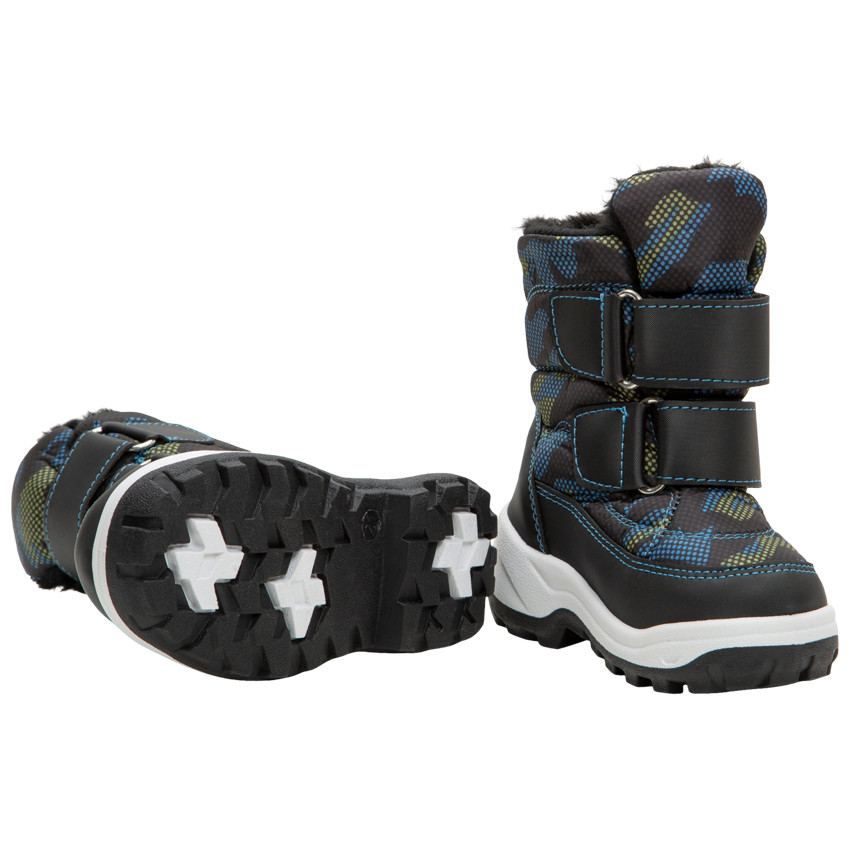 Botas de nieve con estampado gráfico all-over y velcros del 20 al 23 