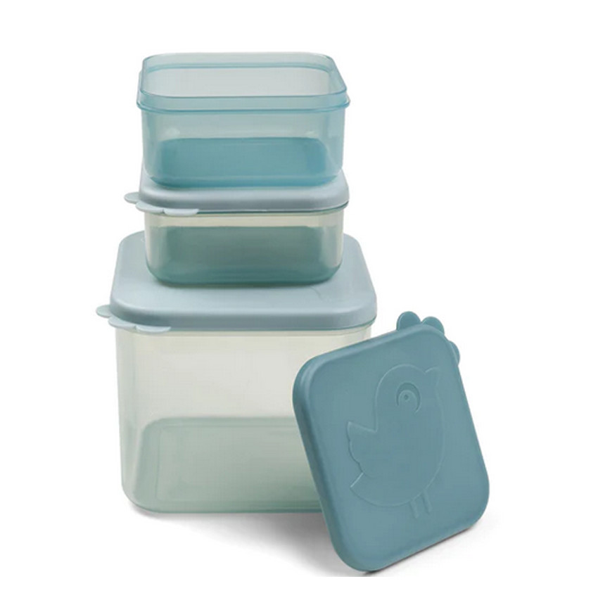 Pack de 3 recipientes de conservación M - Elphee Azul 