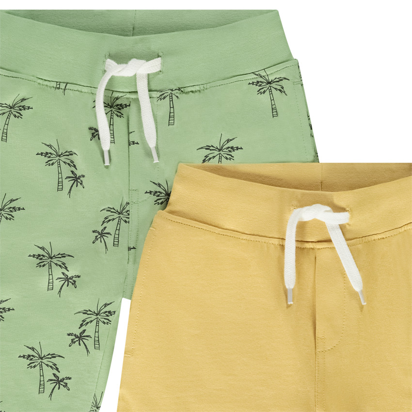 Lote de 4 bermudas de felpa fantasía para niño 