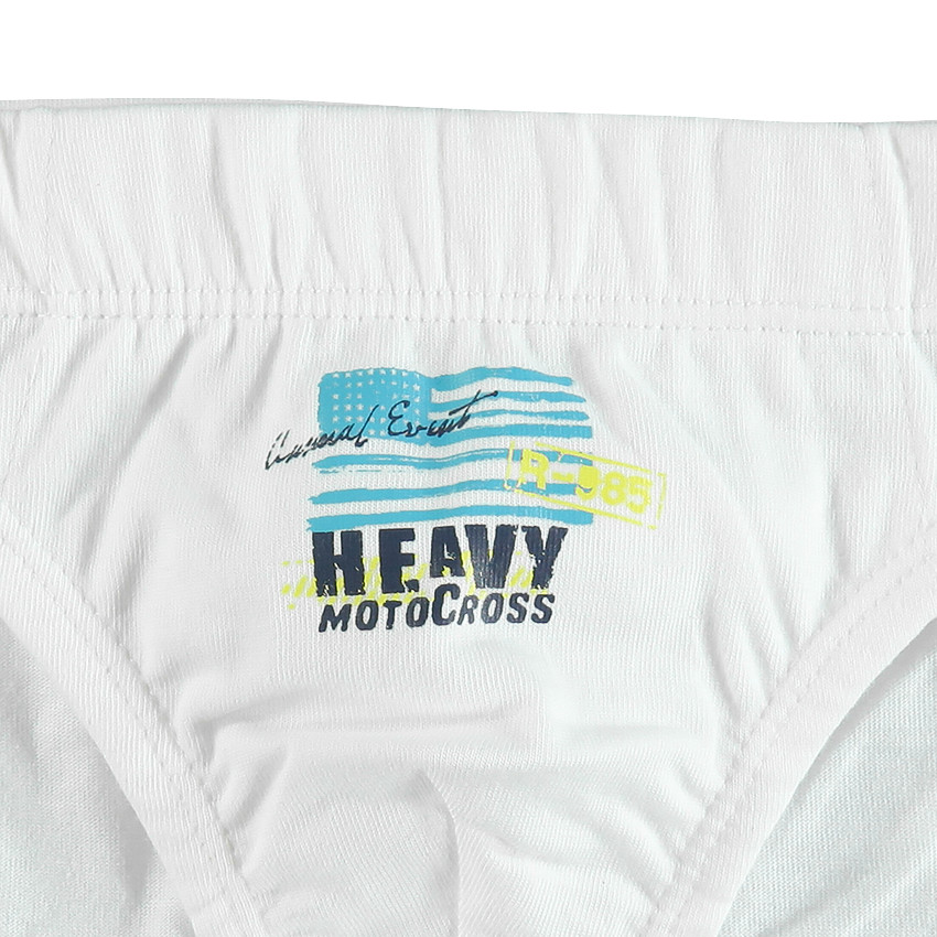 Lote de 7 slips de algodones lisos estampado fantasía 