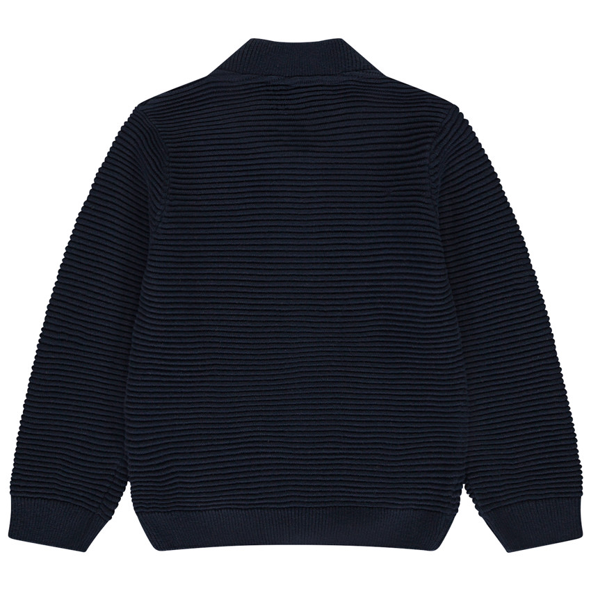 Chaleco de punto fantasía efecto color block para bebé niño 