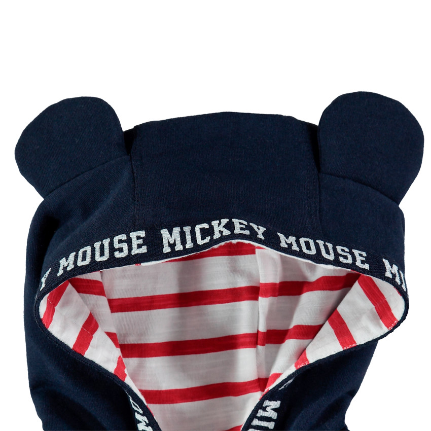 Jogging de 3 piezas con camiseta de raya estampada  Mickey Disney 