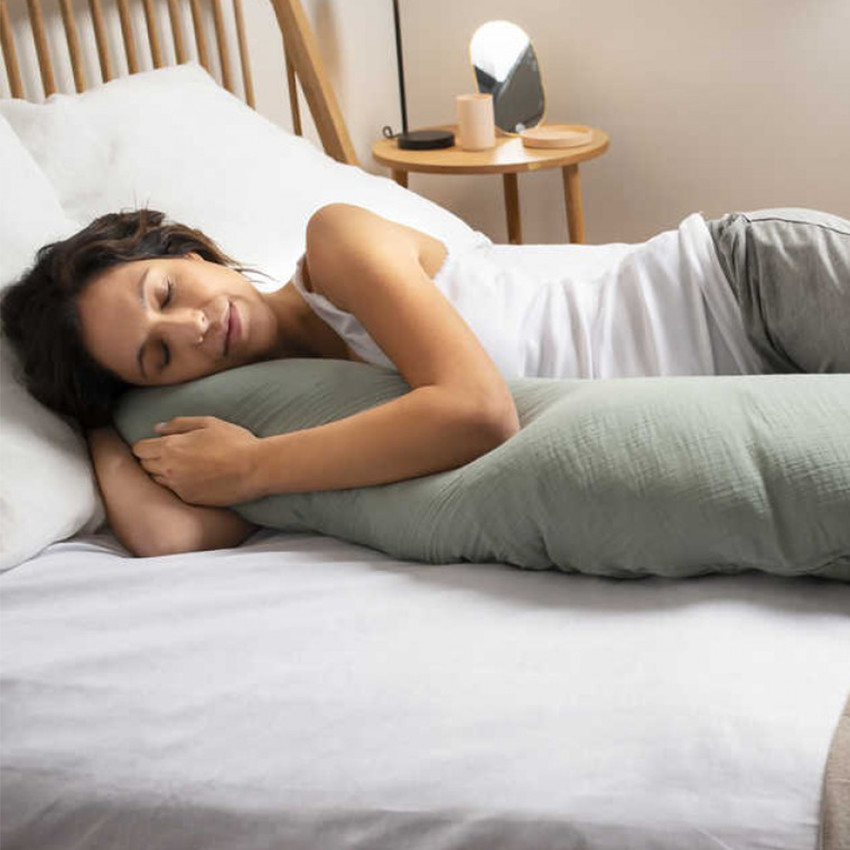 Cojín de lactancia y maternidad multiusos Doomoo Tetra - Verde 