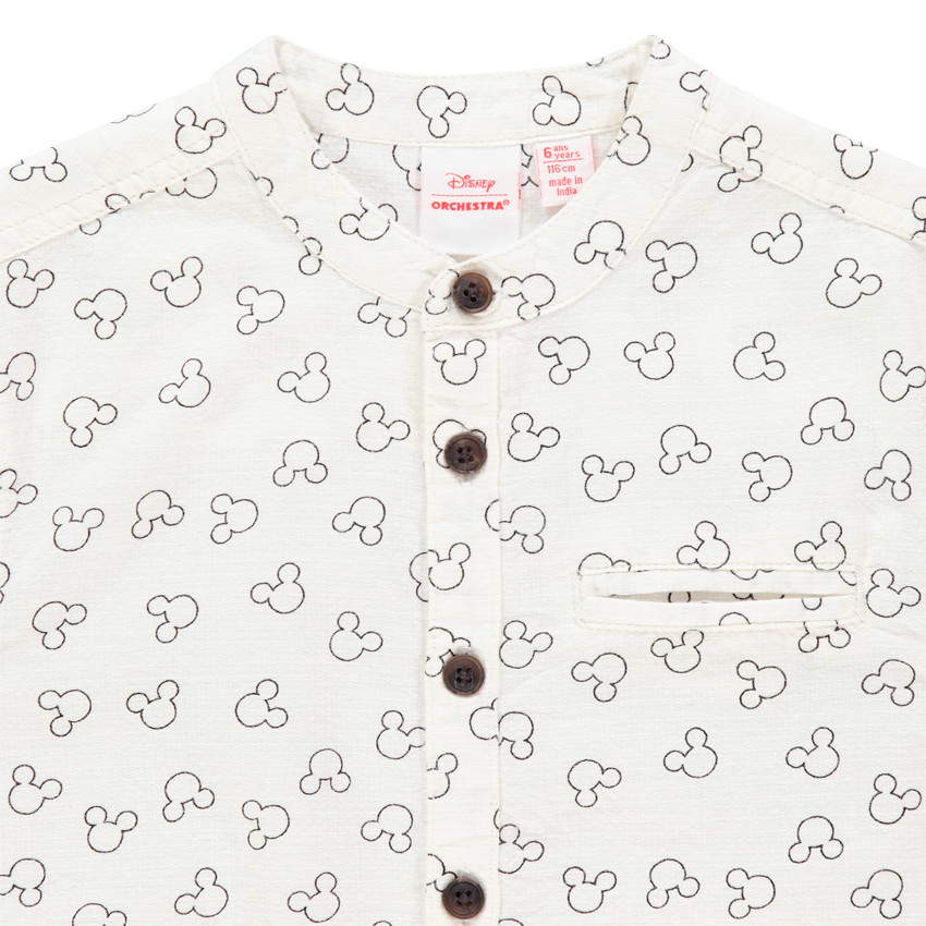 Camisa manga corta estampado Mickey all-over 