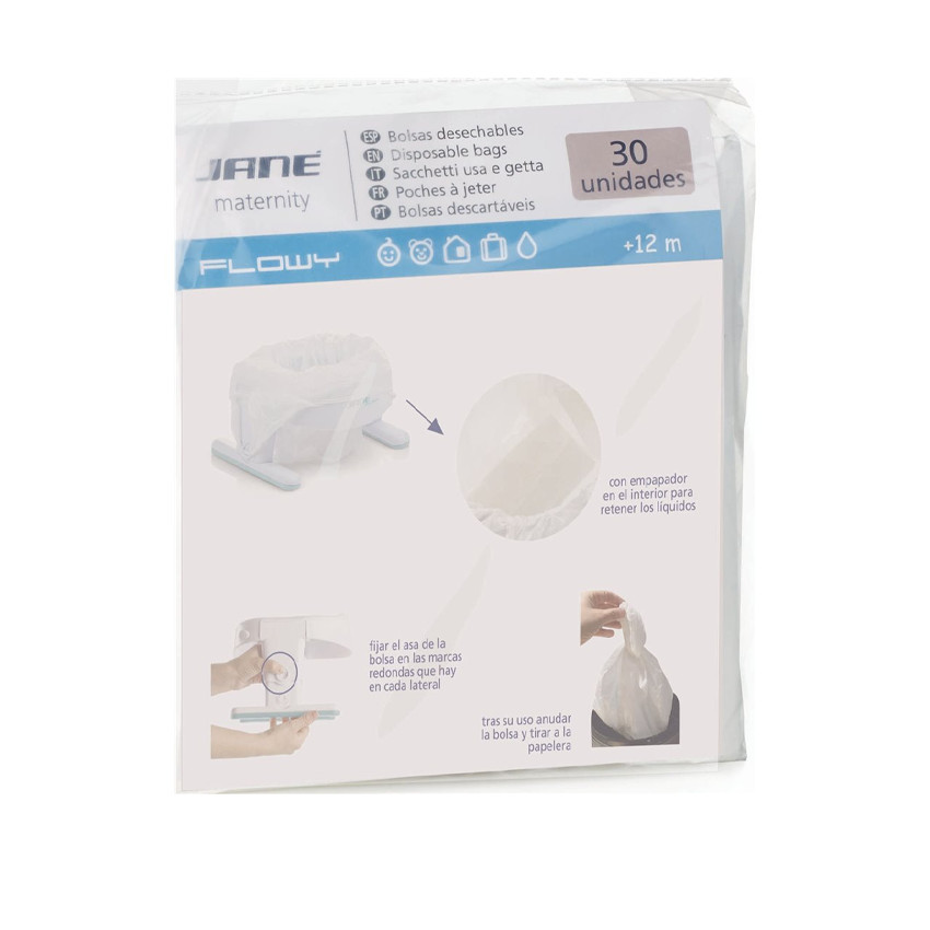 Lot de 30 sacs de rechange pour pot Flowy - Blanc 