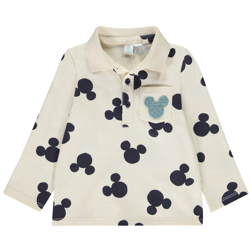 Polo de manga larga estampado Mickey Disney para bebé niño  Additional Polo de manga larga estampado Mickey Disney para bebé niño