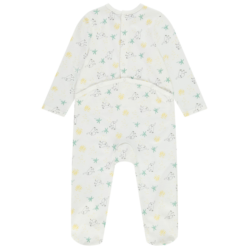 Lote de 2 peleles para bebé niño con aperturas adaptadas a su edad 