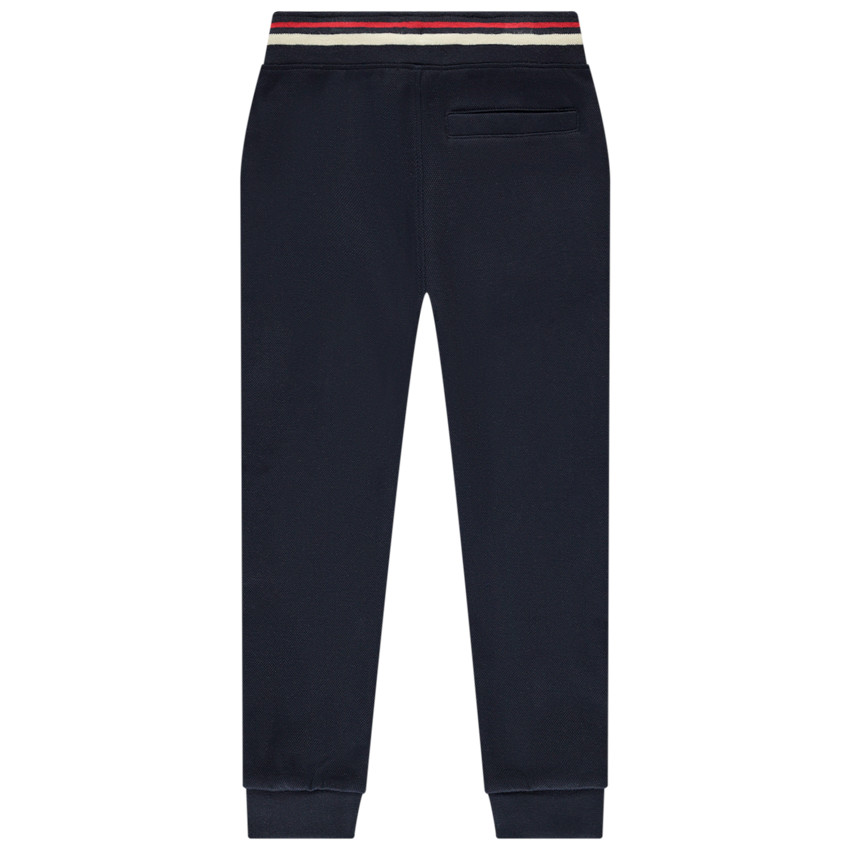 Jogging de piqué liso con cintura contrastante para niño 