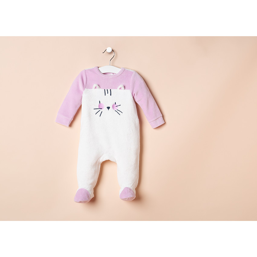 Pijama de terciopelo con forro de borreguito 