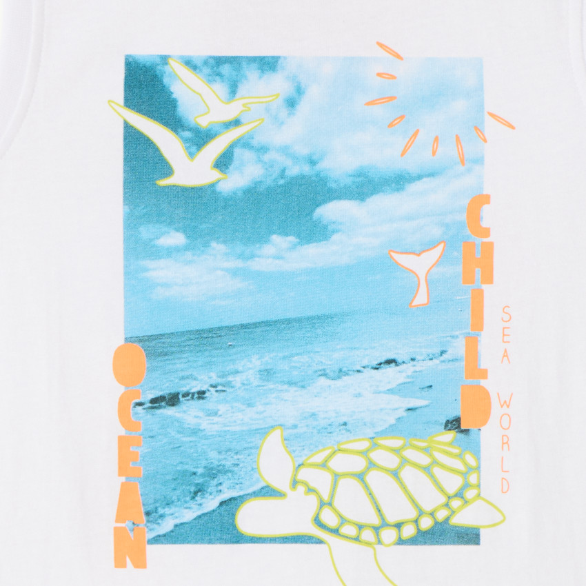 Playera de jersey con estampado para niño 