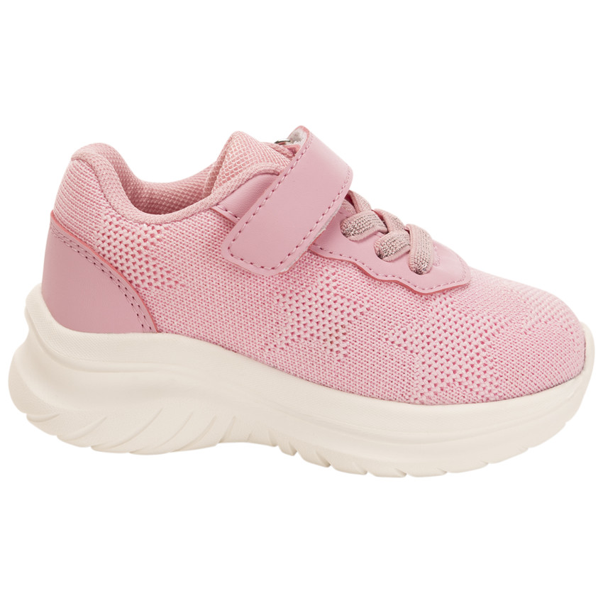 Zapatillas estrelladas de malla y lurex para bebé niña 