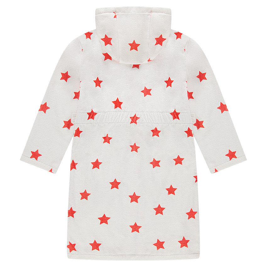 Júnior - Albornoz con capucha y estrellas all over 