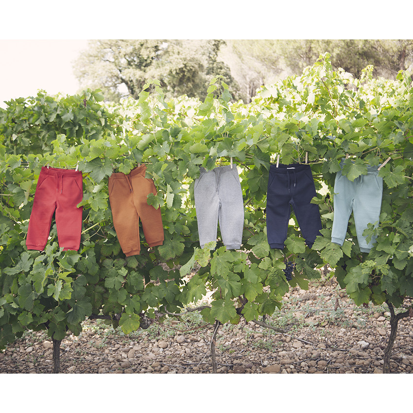 Pantalón de jogging de felpa lisa para bebé niño 