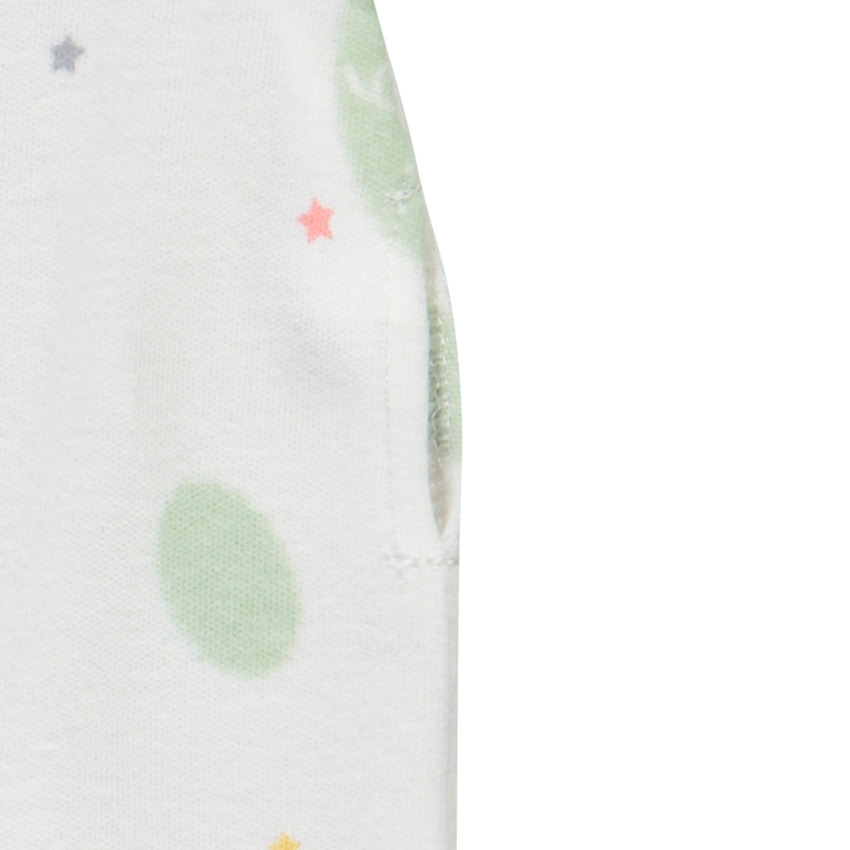 Pelele largo de punto con efecto cruzado y estampado fantasía para bebé prematuro 