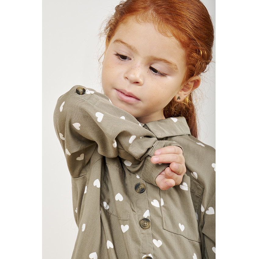 Vestido manga larga lyocell  Additional Vestido manga larga lyocell