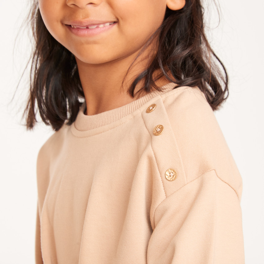Vestido 2 en 1 para niña con estampado de leopardo 