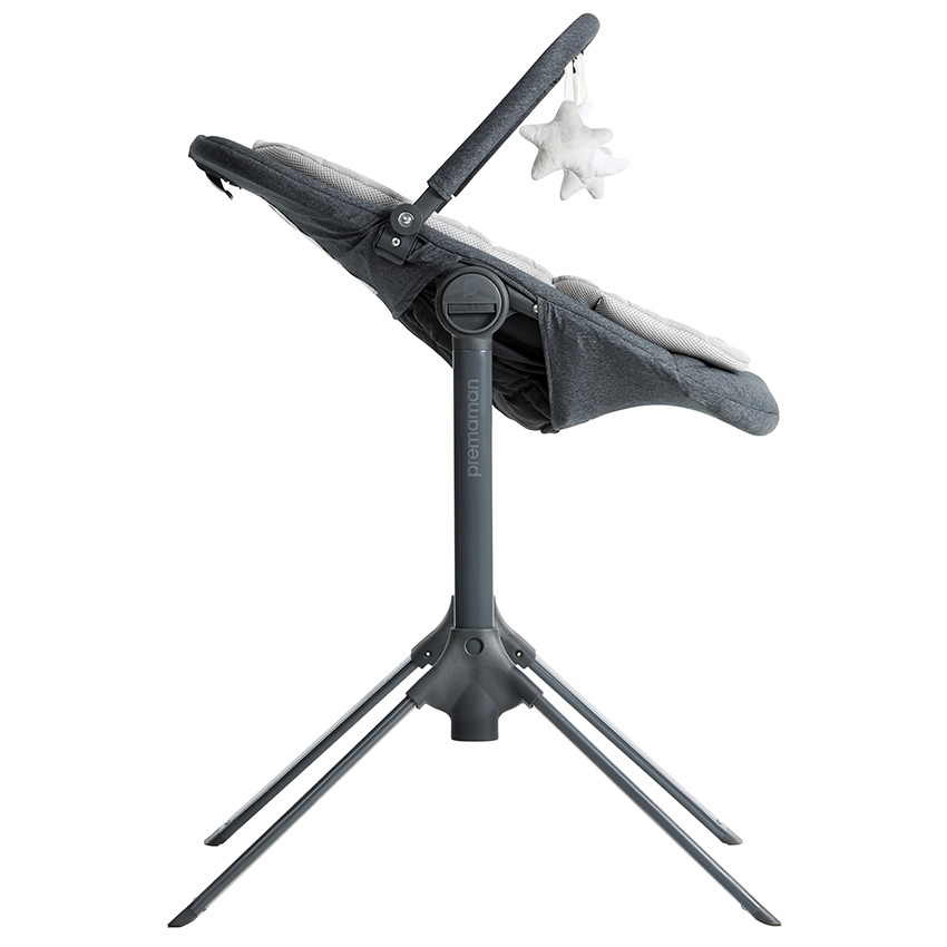 Transat ajustable en altura Uppy gris 